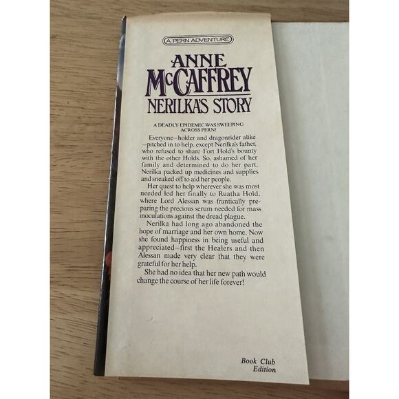 Anne McCaffrey, 2 BKS Moreta DragonLady of Pern & Nerilka's Story HC/BC/DJ/1stEd - Picture 15 of 16
